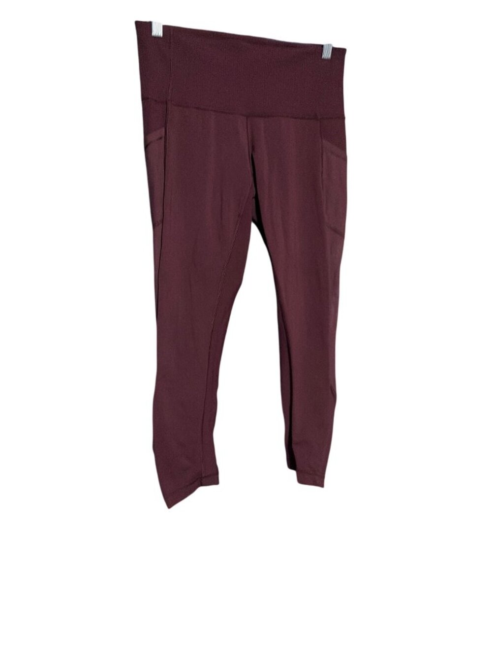 Lululemon Rain On Train On Capri Leggings in Redwood